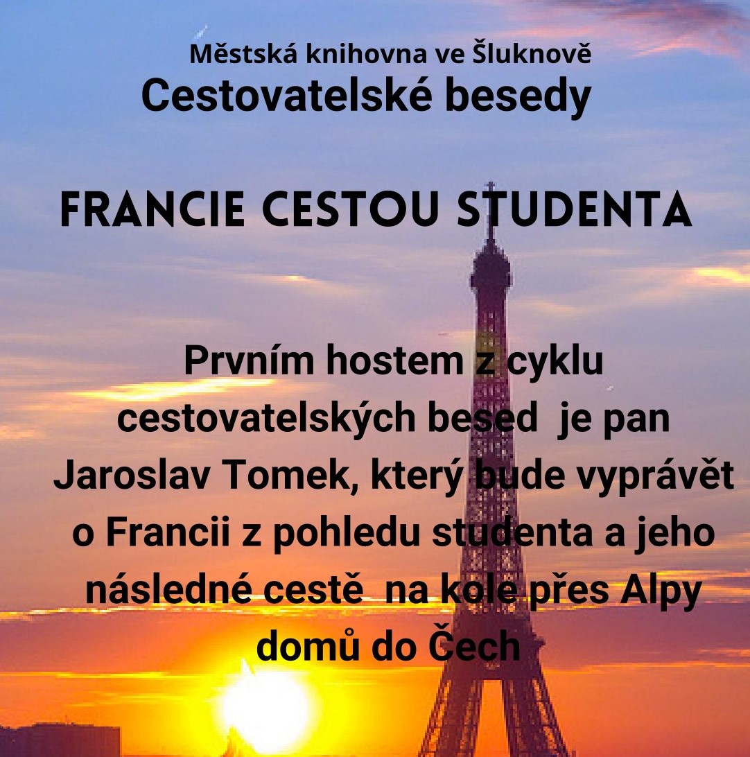Cestovatelská beseda "Francie cestou studenta"